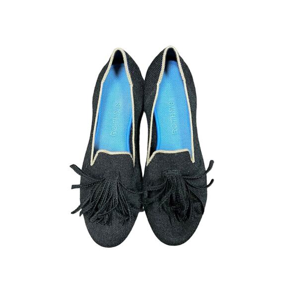 Rothy’s Merino Tassel Loafer in Black Diamond Women’s Size‎ 8 - Picture 2 of 10